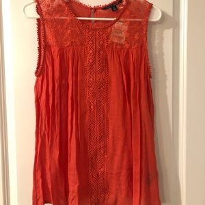 Brand New Zac & Rachel Coral Flowy Tank Top